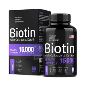 Biotin Capsule With Collagen and Keratin Fast Hair Growth and Skin