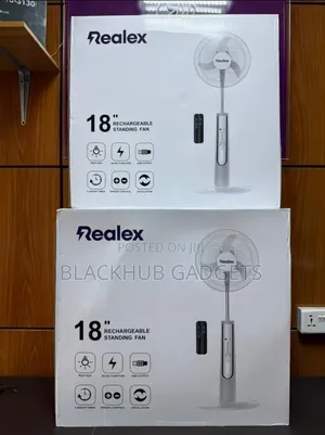 Realex 18 Inches Rechargeable Fan