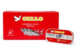 Cello Sardines in Vegetable Oil 50×125g