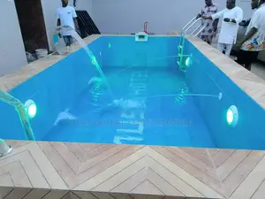 Crystal Blue 4x6m Luxury Pool With Stainless Fountain