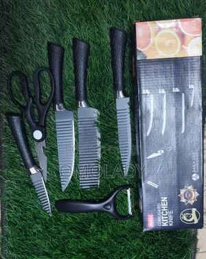 Corrugated Knives Sets, Bread Knife,Peeler, Scissors