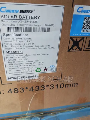 7.5kwh 48v C-Worth Lithium Battery Now Available Call