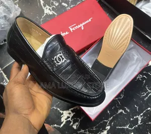 Salvatore Ferragamo/Maurizio Genuine Leather Luxury Men's Shoes