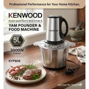 Kenwood 5l Double-Speed Electric Meat Grinder and Yam Pounder