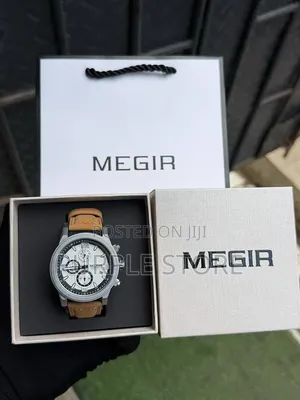 Megir Quality Leather Chronograph Watch