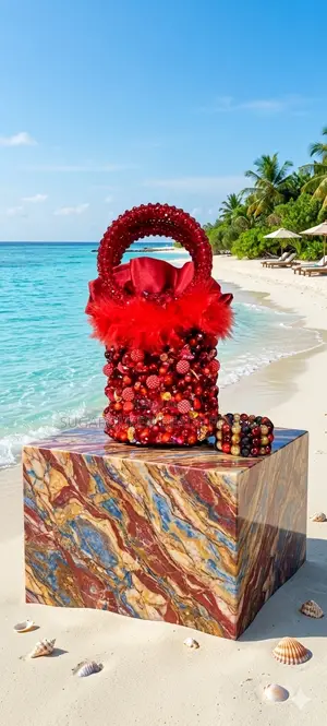 Bejeweled Bucket Beaded Bag
