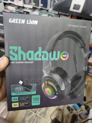 Green Lion Shadow Anc Gaming Wireless Wired Headphone
