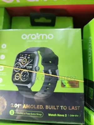 Oraimo Watch Nova 2 Curved 2.01" Amoled + 1 Extra Strap