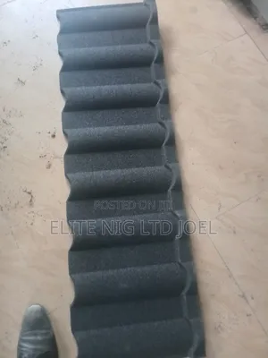 Pure Black Milano Stone Coated Roofing Sheet in Ajah Lagos
