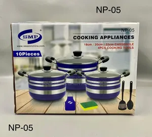 Np05 SMP Nonstick Pot 10pcs Set Small Size