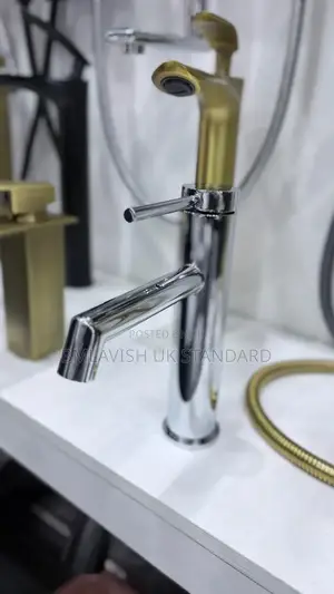 Silver Basin Mixer Tap