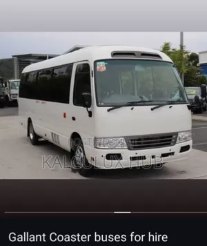 Pure White Coaster Bus for Hire