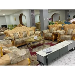 Royal Foreign Luxury 7 Seater Fabric Sofa Set