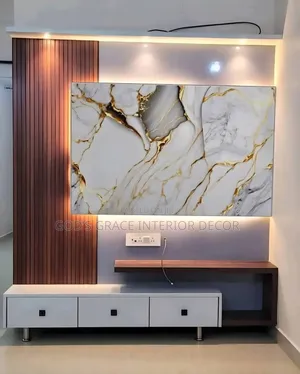 Original Tv Console Wall Paper Available in Different Colours