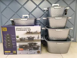 Ucc Life 10pcs Granite Cookware Set