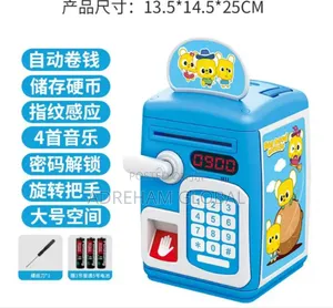 Eco-friendly Atm Saver Large Capacity Mini Cartoon Piggy Bank Money