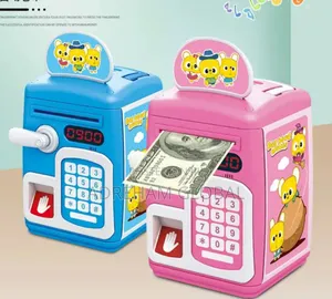 Eco-friendly Atm Saver Large Capacity Mini Cartoon Piggy Bank Money