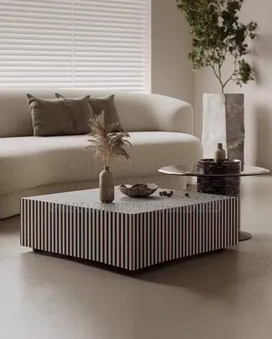 Luxury Boss Centre Table With Side Stool