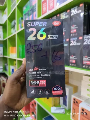 New Itel S26 Ultra 256 GB Black