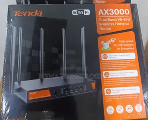 Tenda W30e
Ax3000 Dual Band Wifi-6 Wireless Hotspot Router