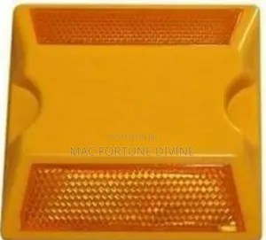 Yellow Plastic Cat Eye Road Stud