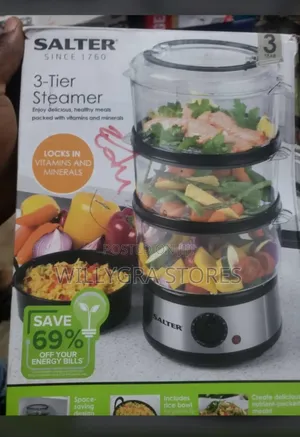 Salter Healthy Cooking 3-Tier Food and Vegetable Steamer