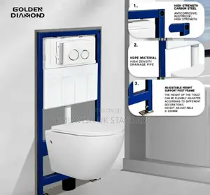 White Conceal Water Closet Set