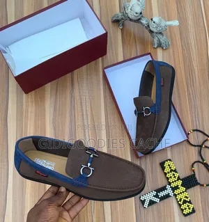 Ferragamo Men's Flat Loafers 2 Tone and Plain Size 40-45