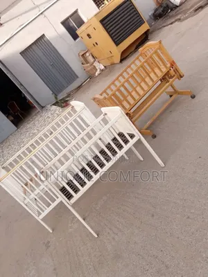 Tokunbo Wooden Baby/Toddler Cot With Brand New Mattress ( Each)