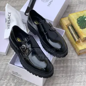 Original Versace Leather Monk Shoes
