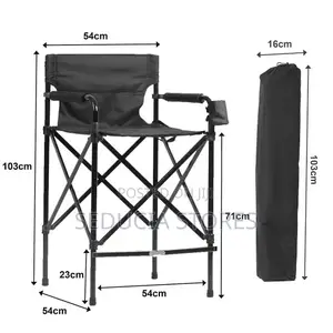 Trayless Foldable Makeup Chair - Telescopic Makeup Chair