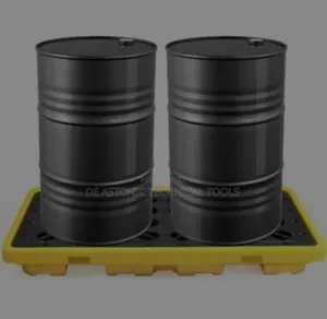 2-Drum Spill Containment Pallet (Industrial Safety Platform)