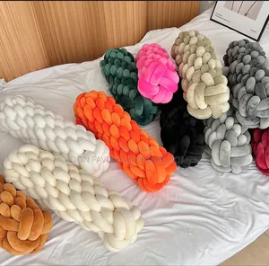 Knotted Cylinder Throw Pillow