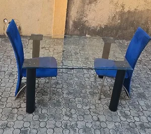 Neatly Used 2-Person Glass Dining Set