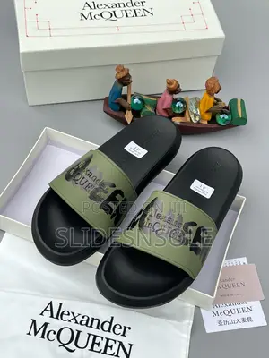 Alexander McQueen Graffiti Seal Slides