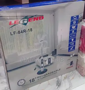 Legend 18inches Rechargable Solar Fan