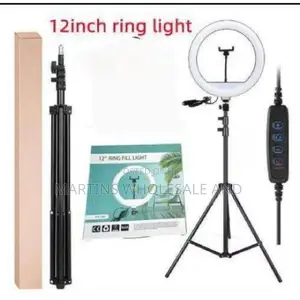 12-Inch Led Ring Fill Light Kit With a Tripod Stand
