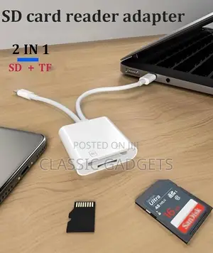 Lightning+Usb-c To Sd/Tf Camera Card Reader