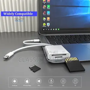 Lightning+Usb-c To Sd/Tf Camera Card Reader