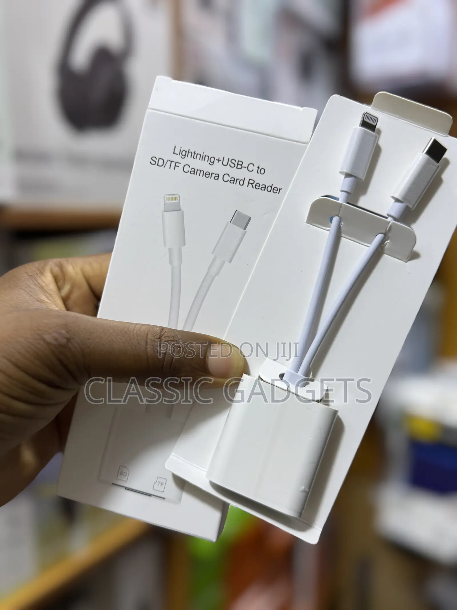 Lightning+Usb-c To Sd/Tf Camera Card Reader