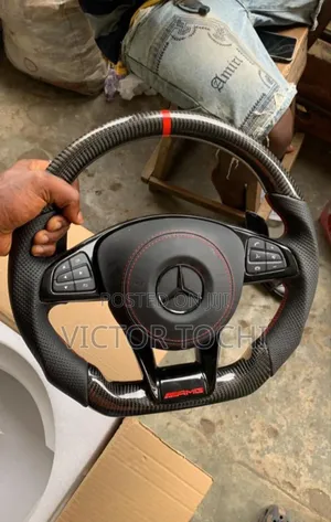 Benz Carbon Fiber Amg Steering Wheel C300, C400, Glc300, Gle, Ml350