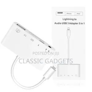 5 in 1 Multi-Port 3.5mm Audio Sd Tf Card Reader Adapter