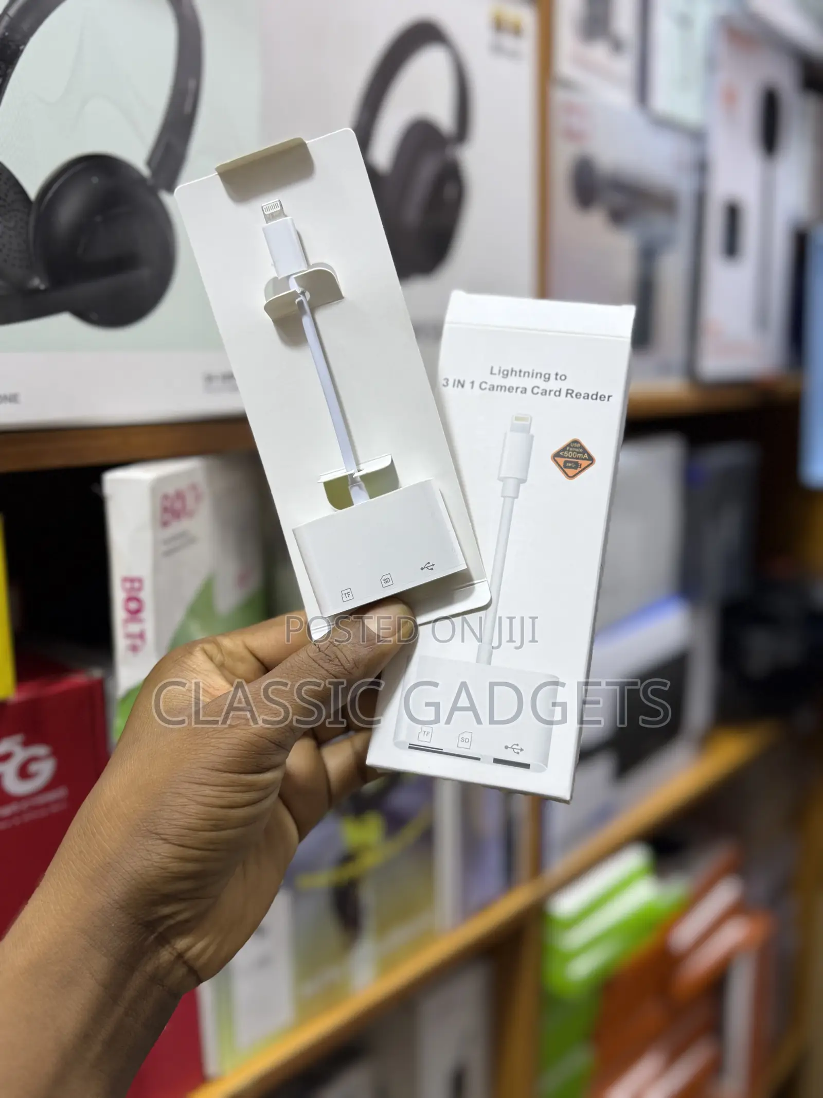 Lightning to 3 in 1 Camera Card Reader