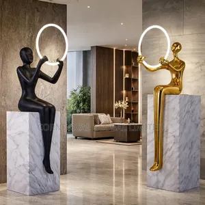 Modern Artistic Human Led Floor Lamp (Arc Design)