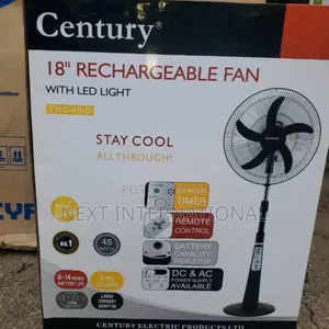 Century Rechargeable Fan, 18 Inches