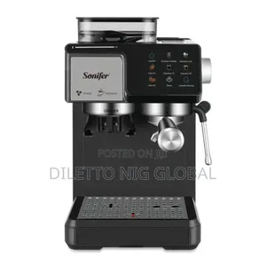 Commercial Automatic Espresso Coffee Machine With Coffee Grinder