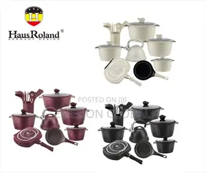 Haus Roland Die-Cast Granite Non-Stick Cookware Set