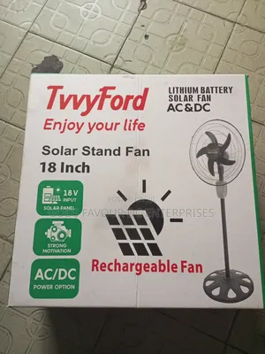 18 Inch Rechargeable Fan With Sola Panel