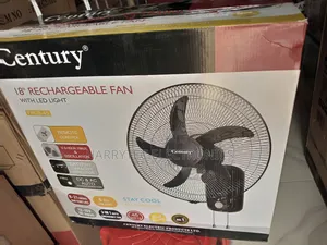 Century 18" Rechargeable Wall Fan With 2 Years Warranty