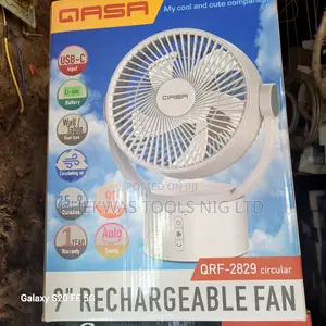 Qasa 9" Rechargeable Fan